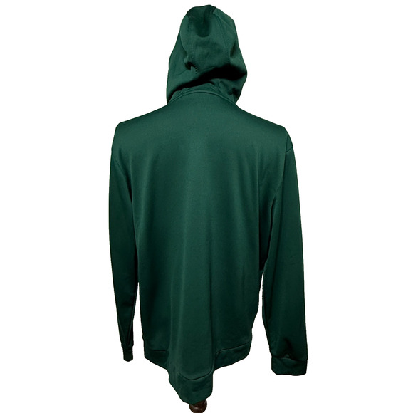 Under Armour Hoodie Mens XL Green Fleece Big Logo Pullover Sweatshirt Outdoors - Picture 2 of 11